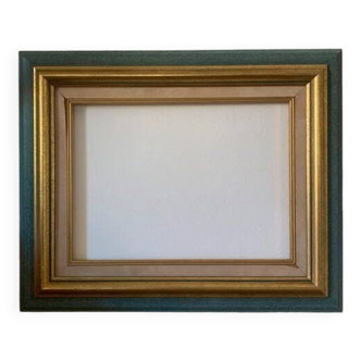 Old gold and blue frame