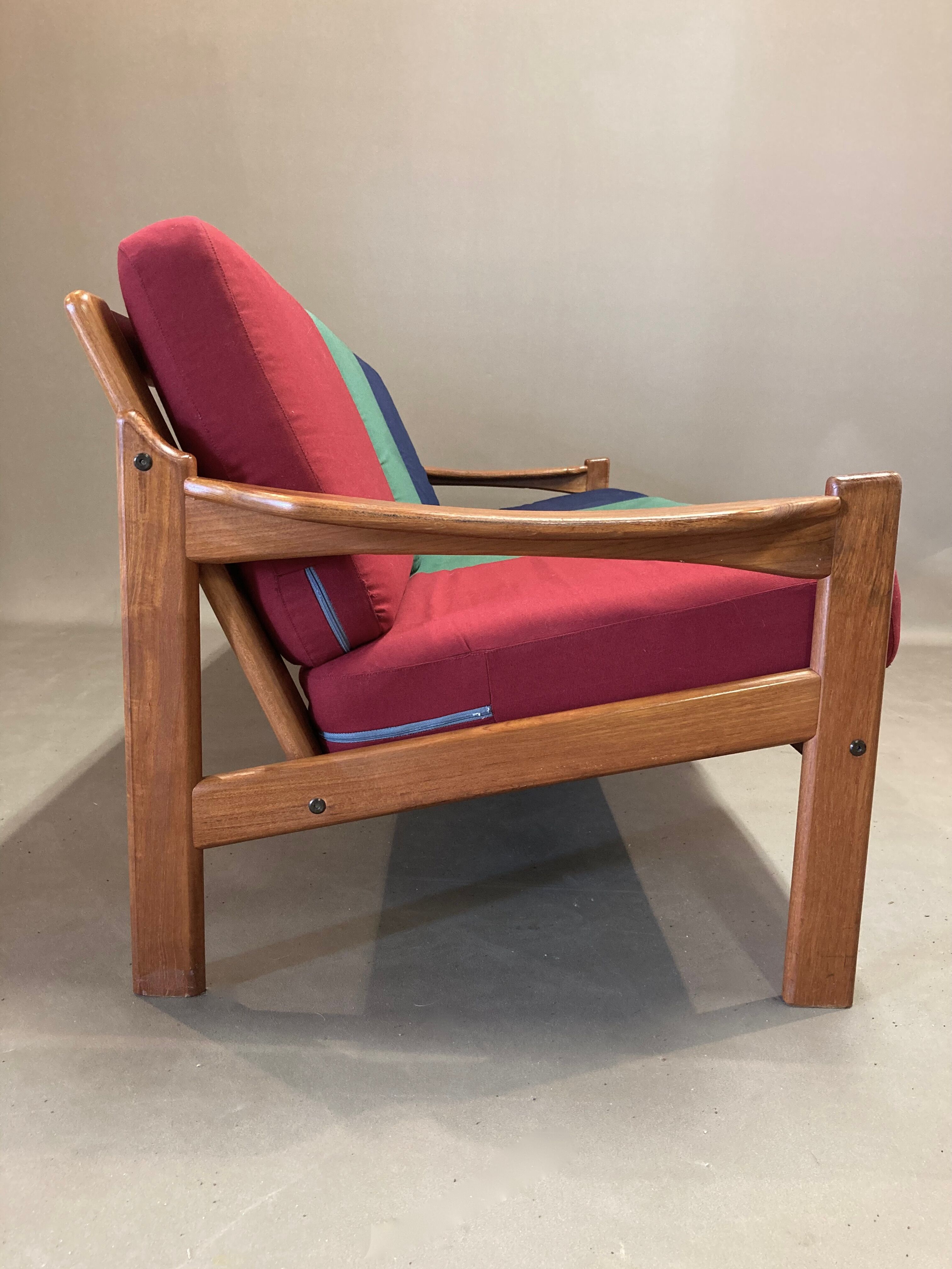 Sofa 3 places scandinavian 1950