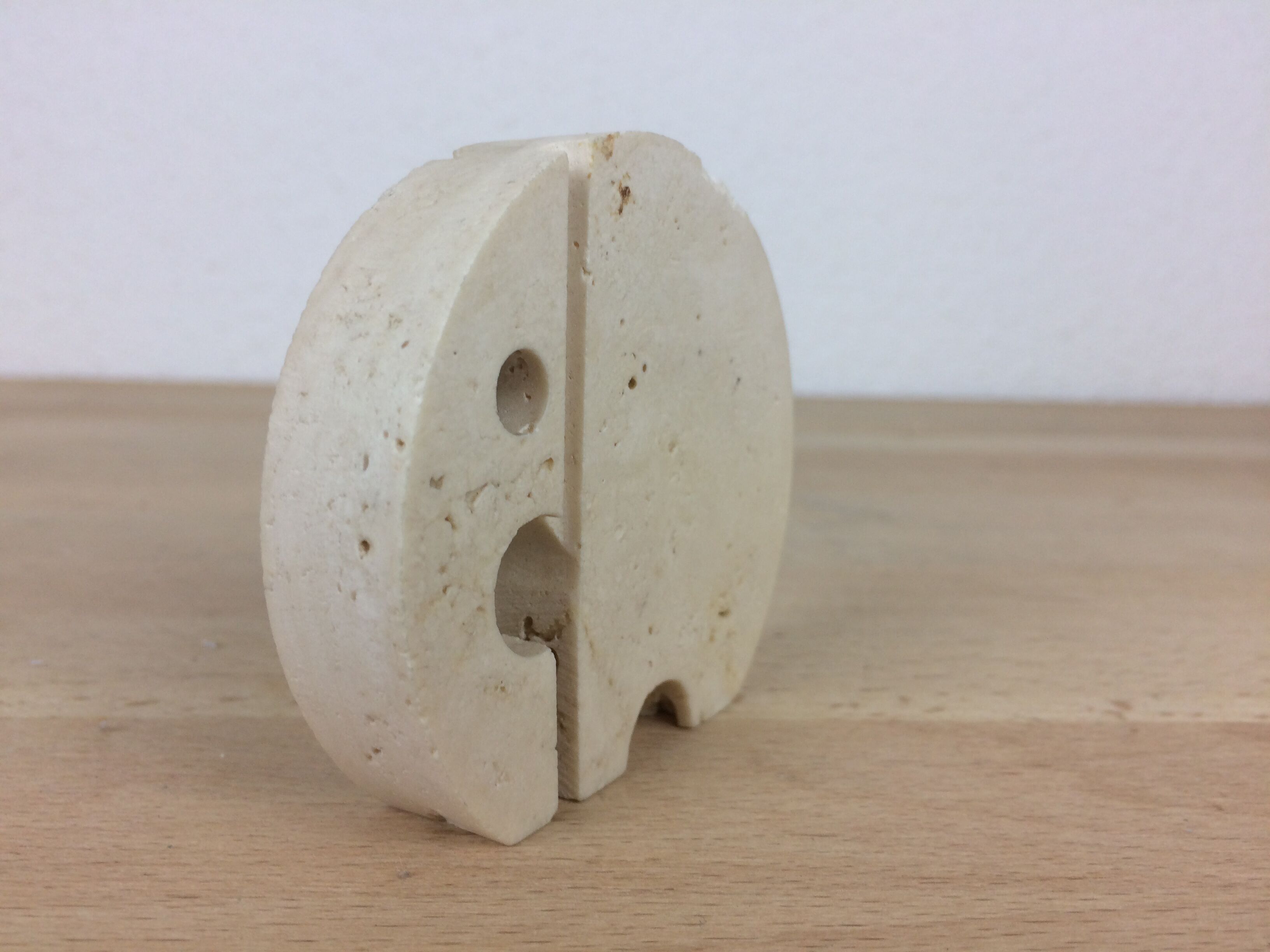 Fratelli Mannelli elephant paper press in travertine