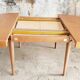 Table ronde scandinave extensible