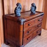 Bamboo chest of drawers