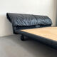Black leather 'Marlo' lamp, Afra & Tobia Scarpa for Molteni, Italy 1980s