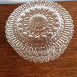 Molded glass ceiling lamp