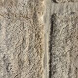 Moroccan Berber rug in white wool