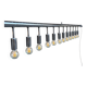 Suspension 12 feux en acier Kare design