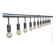 Suspension 12 feux en acier Kare design