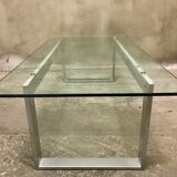 Glass lounge coffee table