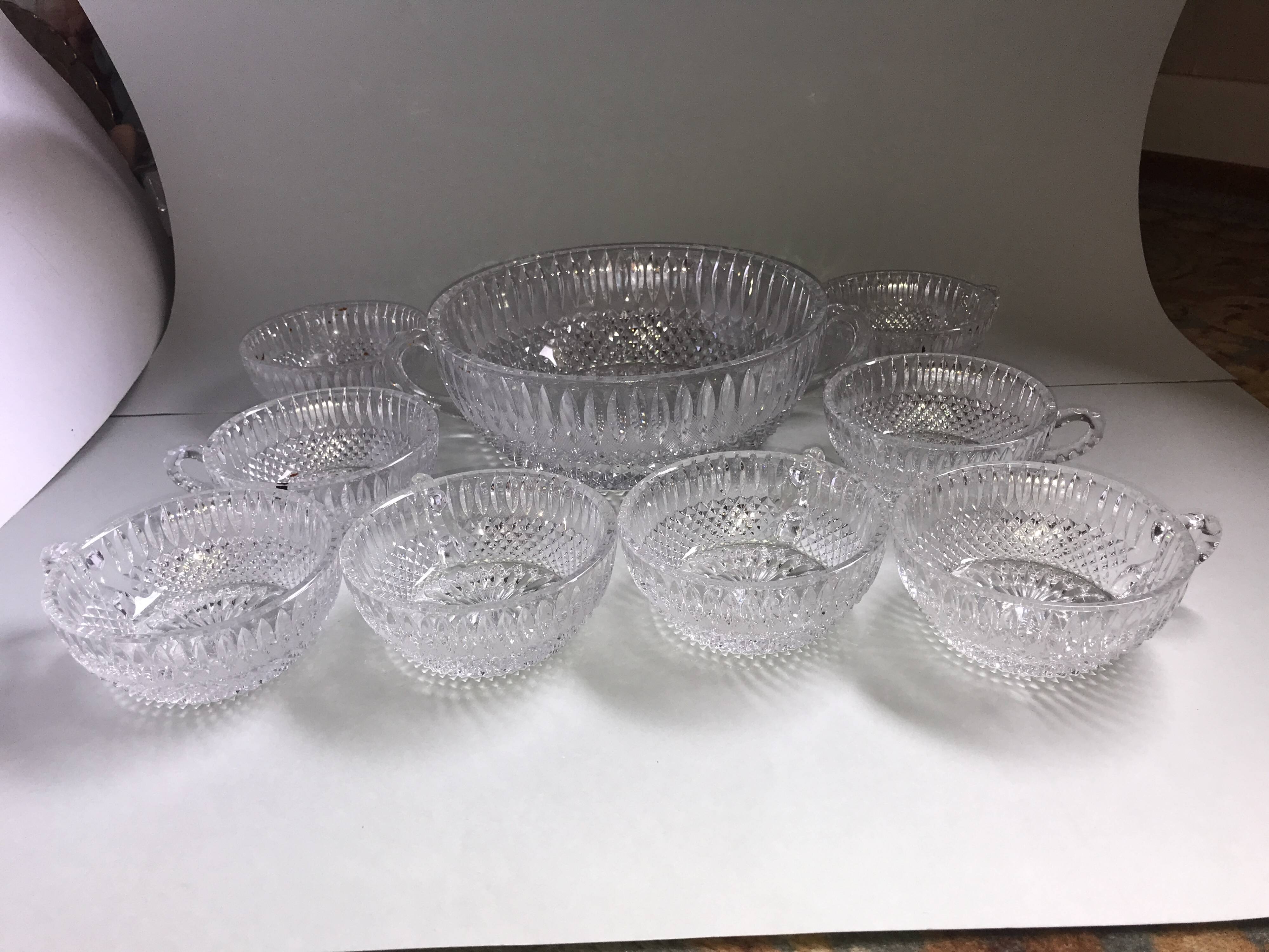 Saint Louis Crystal Punch Set