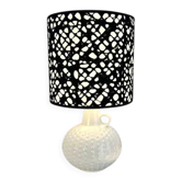 Mid-century vase lamp with Japanese shade