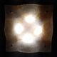 Large Murano glass wall lamp by Mazzega, 1970s