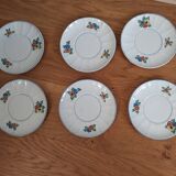 Set of six sub-cups or dessert plates
