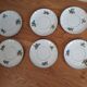 Set of six sub-cups or dessert plates