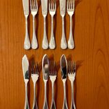 Christofle Perles 6 fish cutlery set: 12 pieces, excellent condition