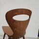 Chaise Baumann de bistrot modèle "fourmi" vintage 1950
