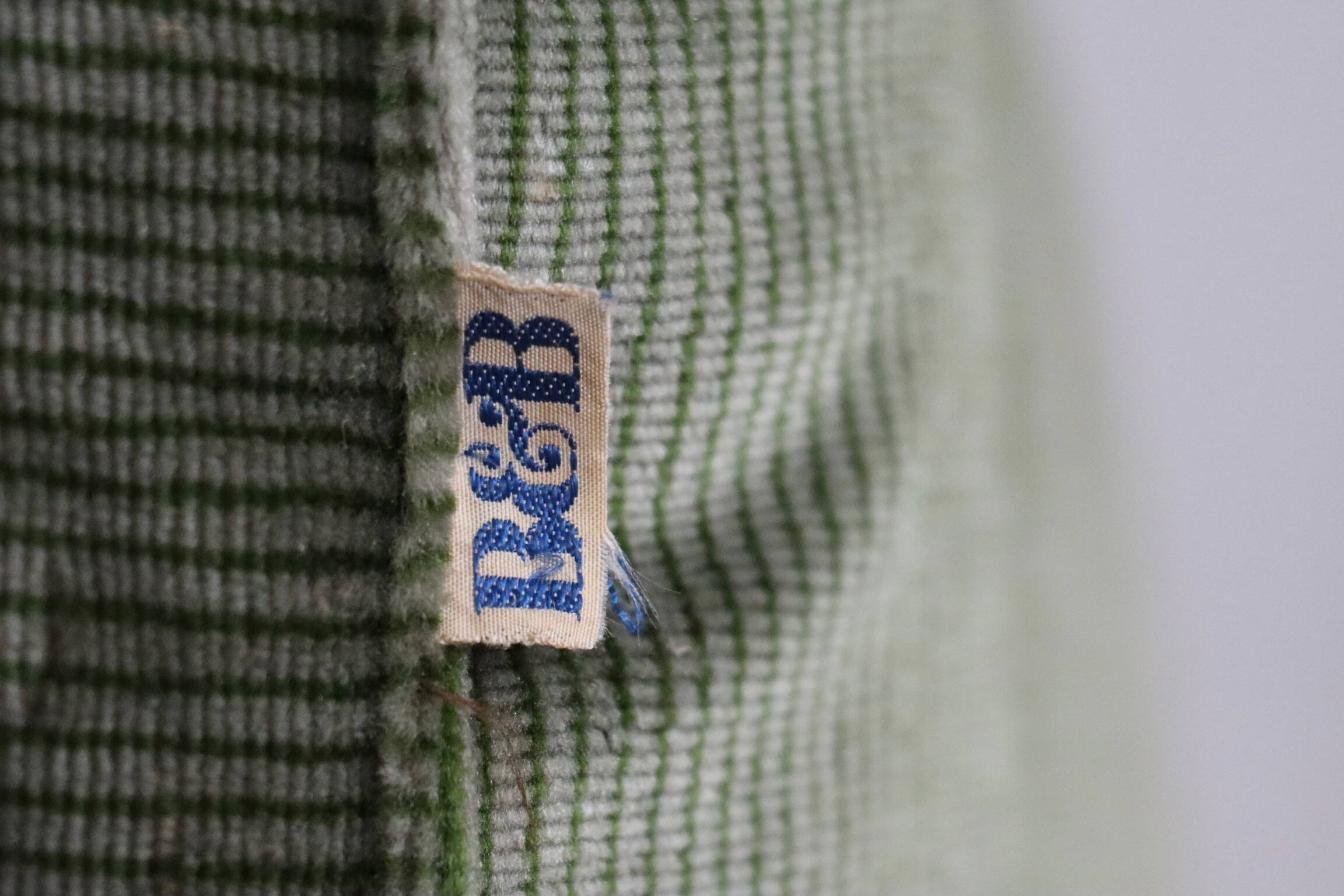 Le bambole bed in green velvet By Mario Bellini for B&B Italia, 1970s