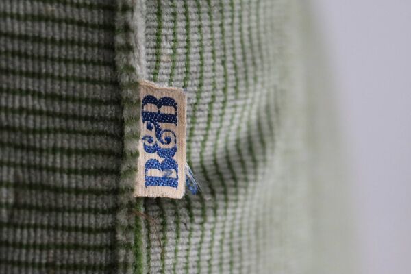 Lit Le bambole en velours vert par Mario Bellini pour B&B Italia, années 1970