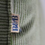 Le bambole bed in green velvet By Mario Bellini for B&B Italia, 1970s