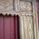 Old Breton bed door, Breton wood facade, headboard, wall decoration