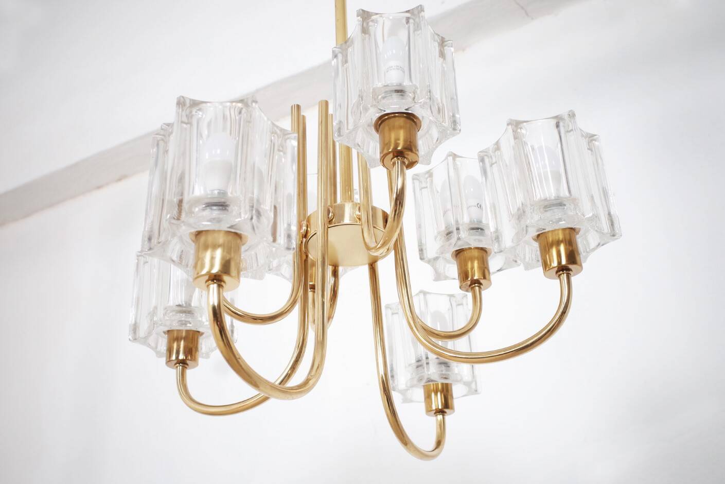 Lustre en Verre Cristal de Peill & Putzler, 1970s