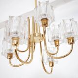 Lustre en Verre Cristal de Peill & Putzler, 1970s