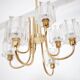 Lustre en Verre Cristal de Peill & Putzler, 1970s