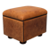 Sheepskin Leather pouf or Ottoman with storage 1970s