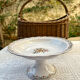 Footed compote signed Atelier Bondil faience from Moustiers