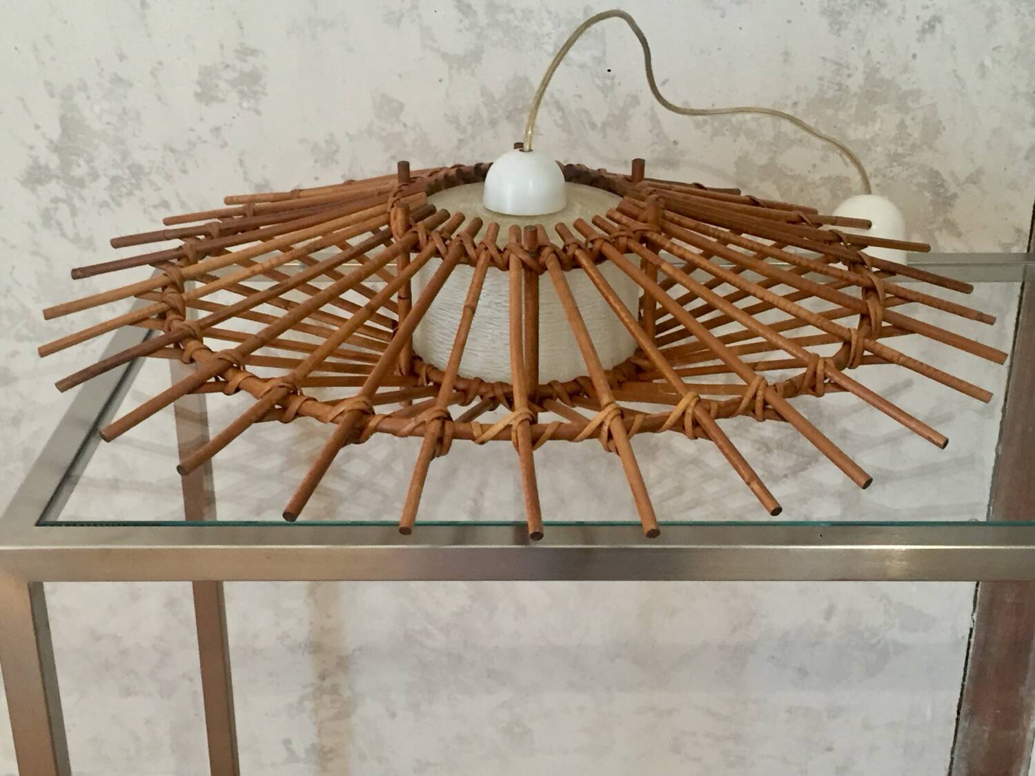 Rattan pendant light
