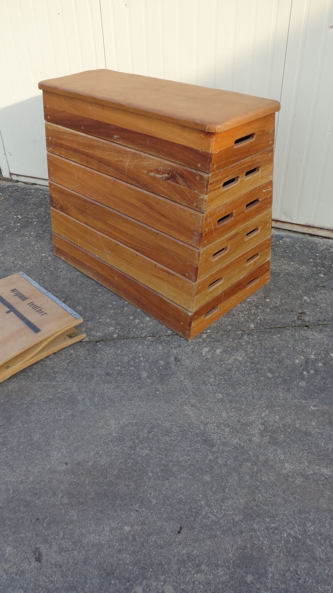 Plinth of gymnastics