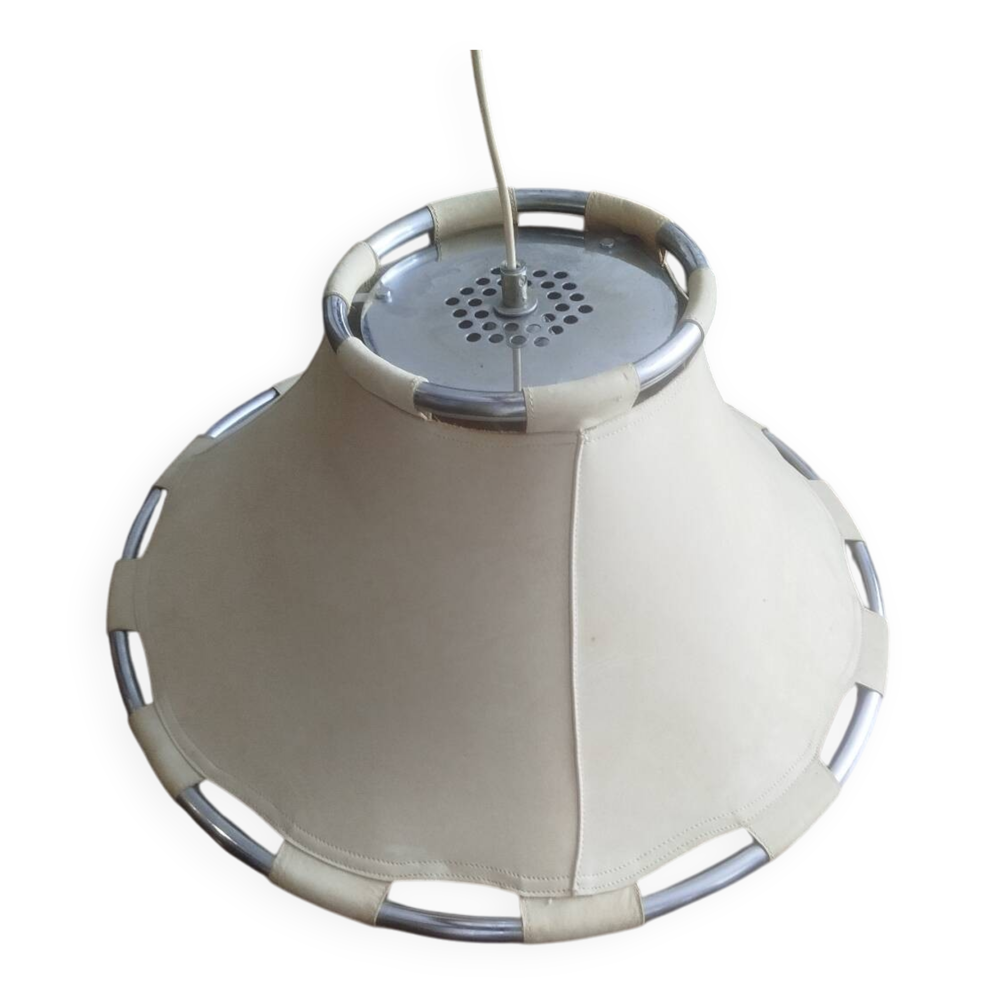 Scandinavian leather pendant light – Anna Ehrner for Ateljé Lyktan – vinta