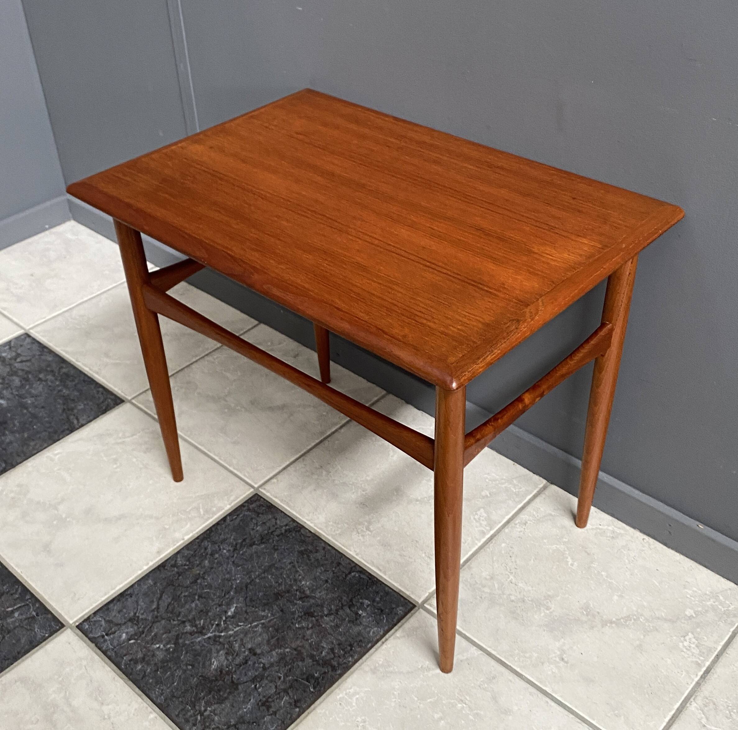 Teak side table by Kai Kristiansen Denmark 1960s