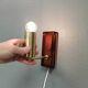 Wall lamps by Danish Vitrika with glass produced at Örrefors glass Sweden