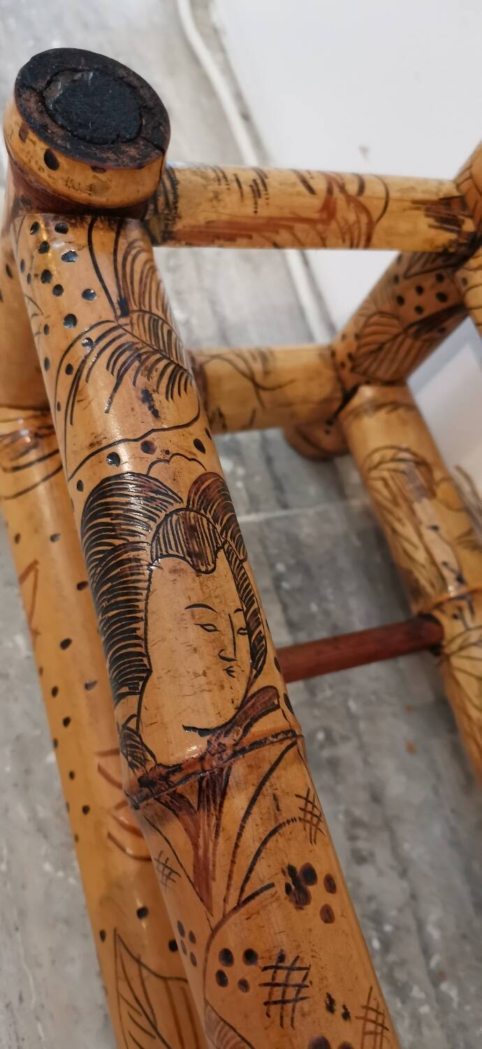 Bamboo wall-mounted locker