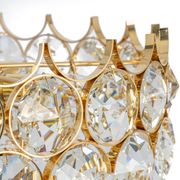 Golden brass chandelier, Sciolari design by Palwa, Germany, 1970s
