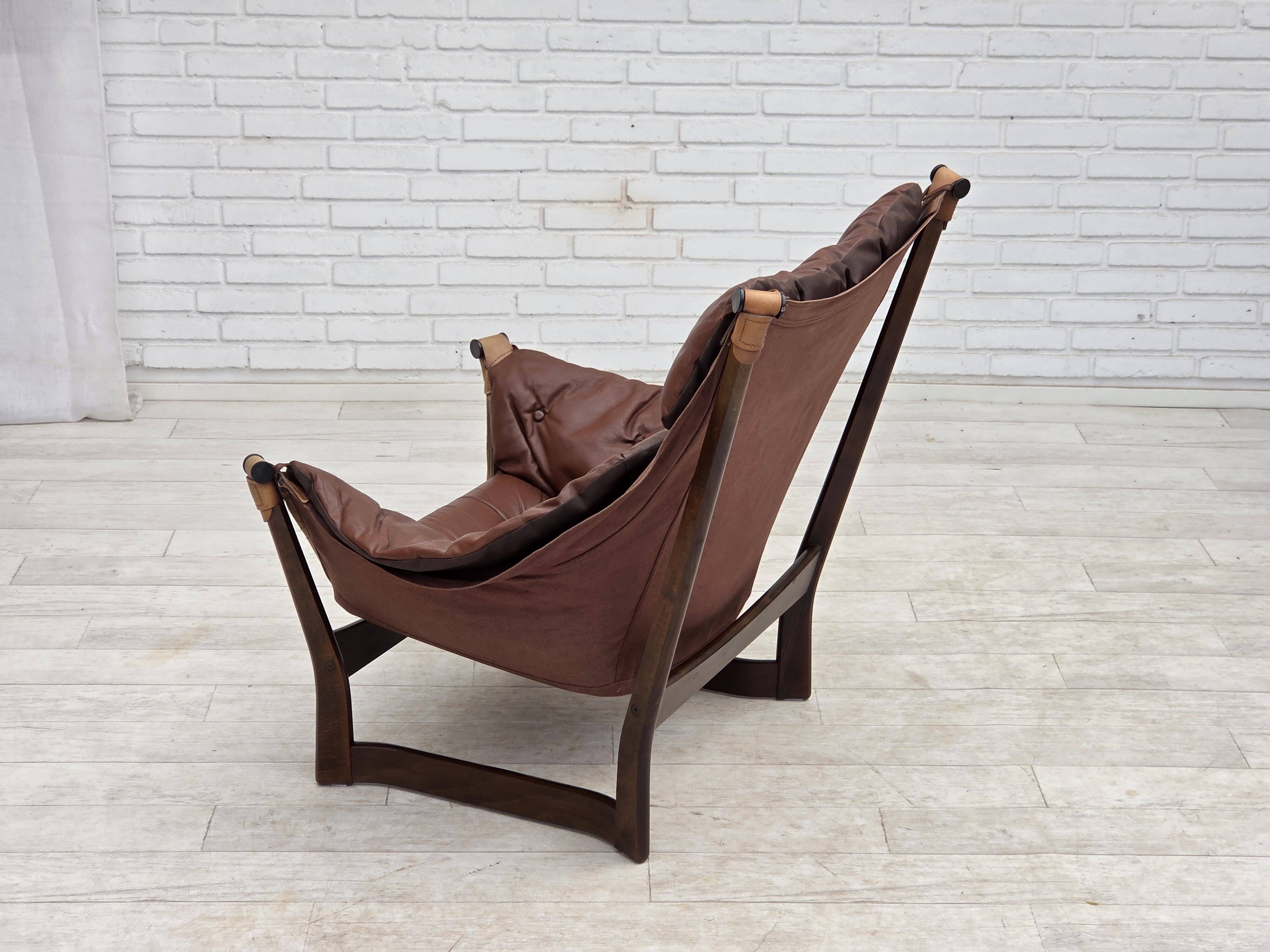 1970s, Norwegian design by Tormod Alnaes, "Trega" loungechair.