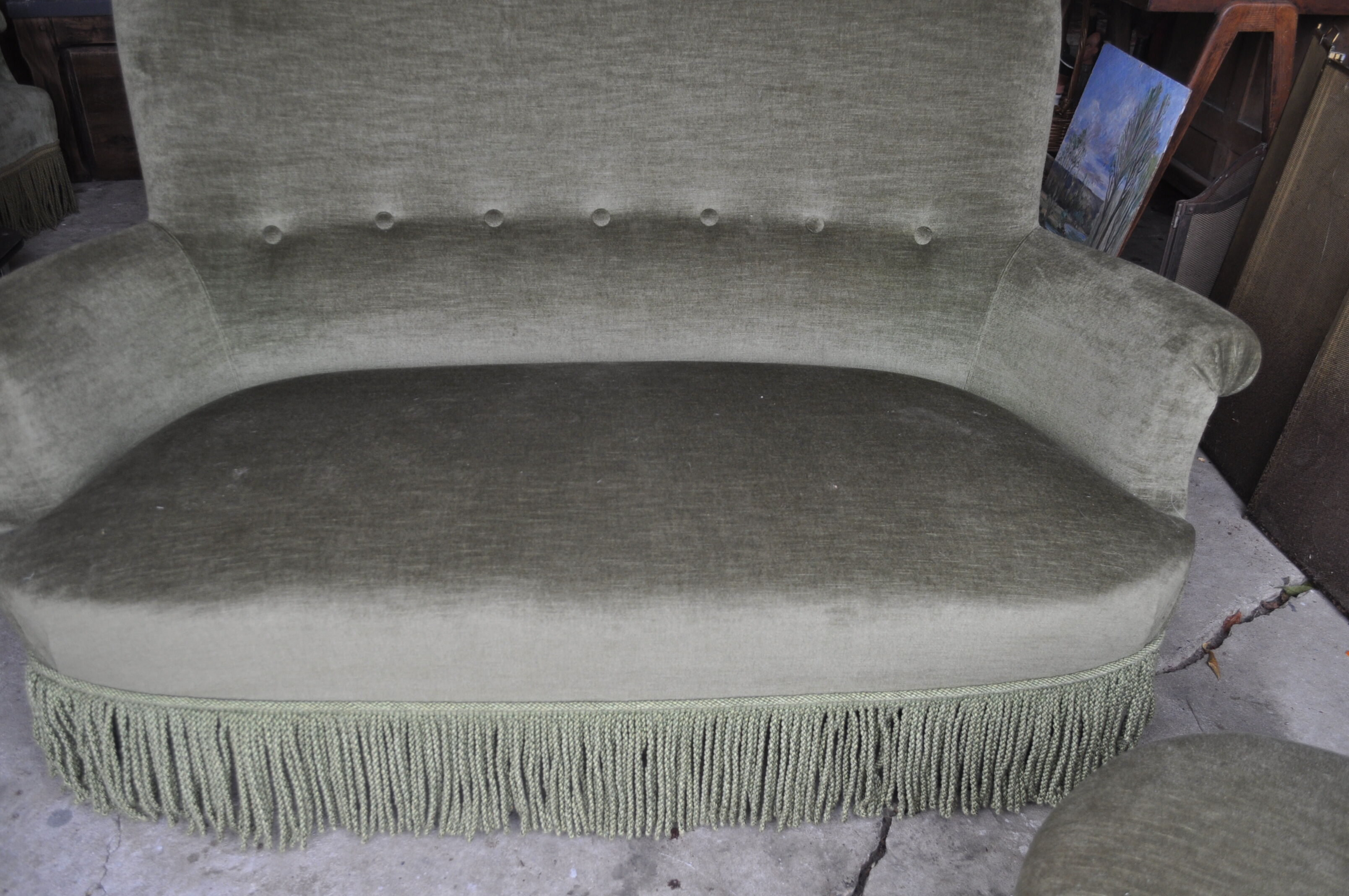 Toad bench and footrest.