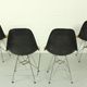 Set of 4 Yellow Herman Miller Original Vintage Eames Upholstered DSR Dining Side Chair, 1960s