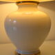 Lampe de table ceramique craquelee