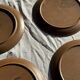 Lot de 4 assiettes à dessert brunes Sarreguemines Modèle Savoie D19.5