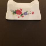 7 porcelain knife rests flower pattern