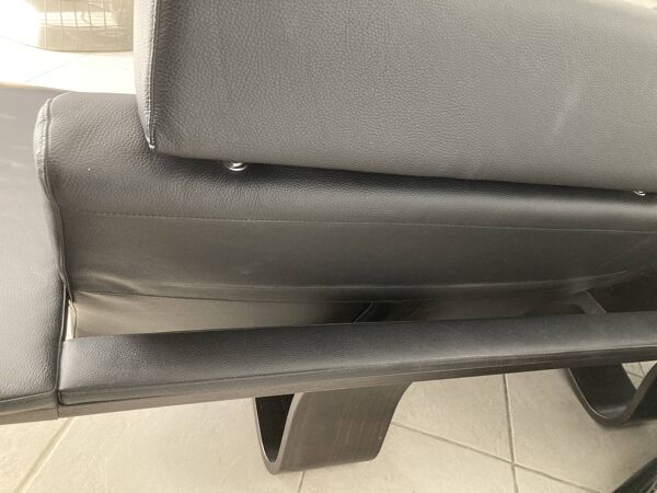 Canapé cuir noir Nova Roche Bobois