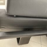 Black leather sofa Nova Roche Bobois