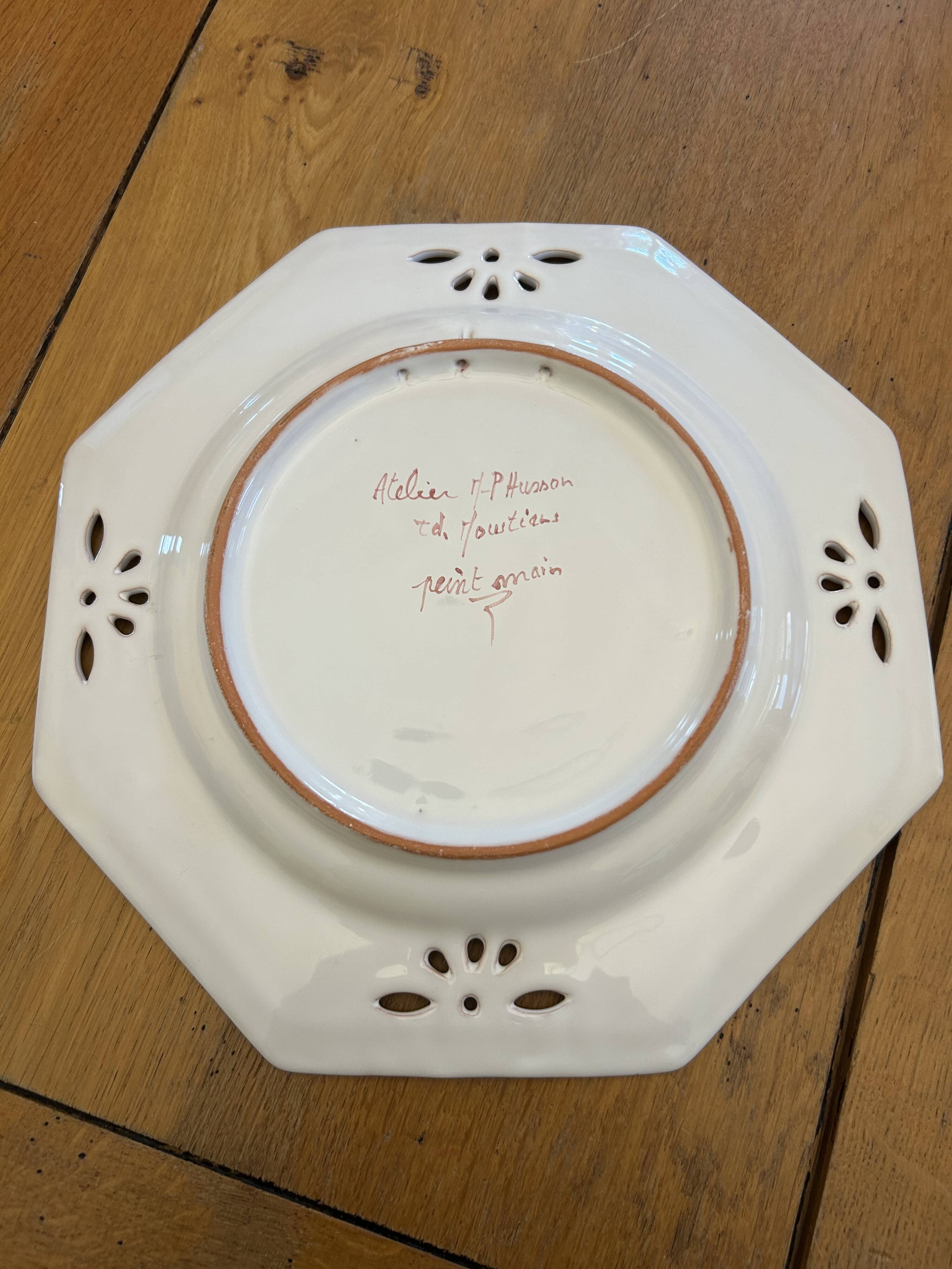 Moustiers porcelain plate