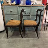 Pair of Regency style chairs from the 1940s.