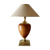 Homemade leather lamp the dolphin