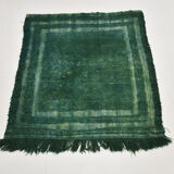 3x3 square green vintage rug 94x105cm