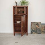 Antique wooden gramophone sideboard Art Deco France 1950