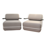 Paire de fauteuils Pebble, Bla Station