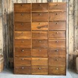 Duo de meubles de notaire à clapets (rénovés)