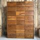 Pair of renovated notary's flap furniture
